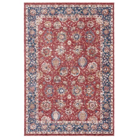 Safavieh 6 ft. 7 in. x 6 ft. 7 in. Heirloom Power Loomed Square Rug Rust & Navy HRL794P-7SQ